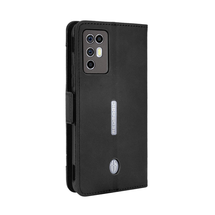 For ZTE nubia Red Magic 6R Skin Feel Calf Pattern Horizontal Flip Leather Case with Holder & Card Slots & Photo Frame(Black) - ZTE Cases by buy2fix | Online Shopping UK | buy2fix