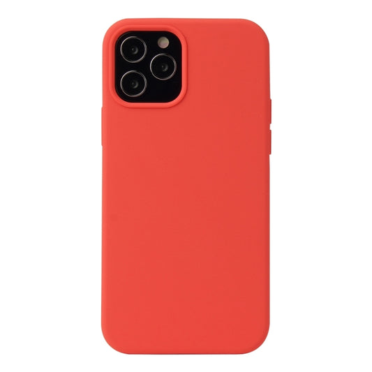 For iPhone 13 Pro Solid Color Liquid Silicone Shockproof Protective Case (Coral Red) - iPhone 13 Pro Cases by buy2fix | Online Shopping UK | buy2fix