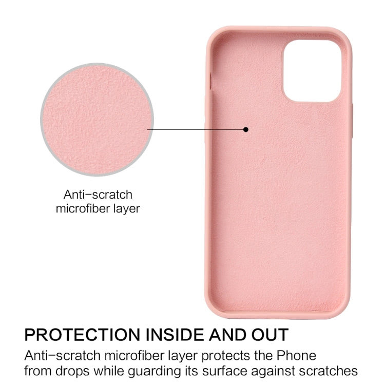 For iPhone 13 Pro Solid Color Liquid Silicone Shockproof Protective Case (Sakura Pink) - iPhone 13 Pro Cases by buy2fix | Online Shopping UK | buy2fix