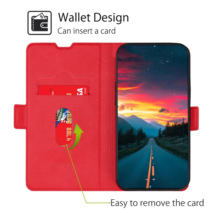 Ultra-thin Voltage Side Buckle PU + TPU Horizontal Flip Leather Case with Holder & Card Slot For iPhone 11(Red) - iPhone 11 Cases by buy2fix | Online Shopping UK | buy2fix