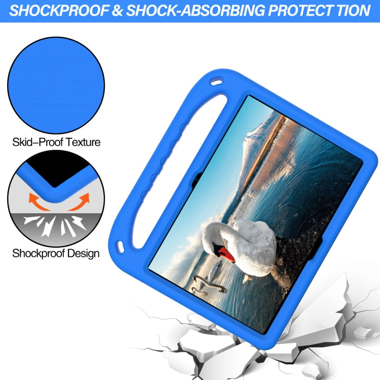 For Lenovo Tab M10 TB-X505F & TB-X605F / P10 TB-X705F Handle Portable EVA Shockproof Anti Falling Protective Case with Triangle Holder(Blue) - Lenovo by buy2fix | Online Shopping UK | buy2fix