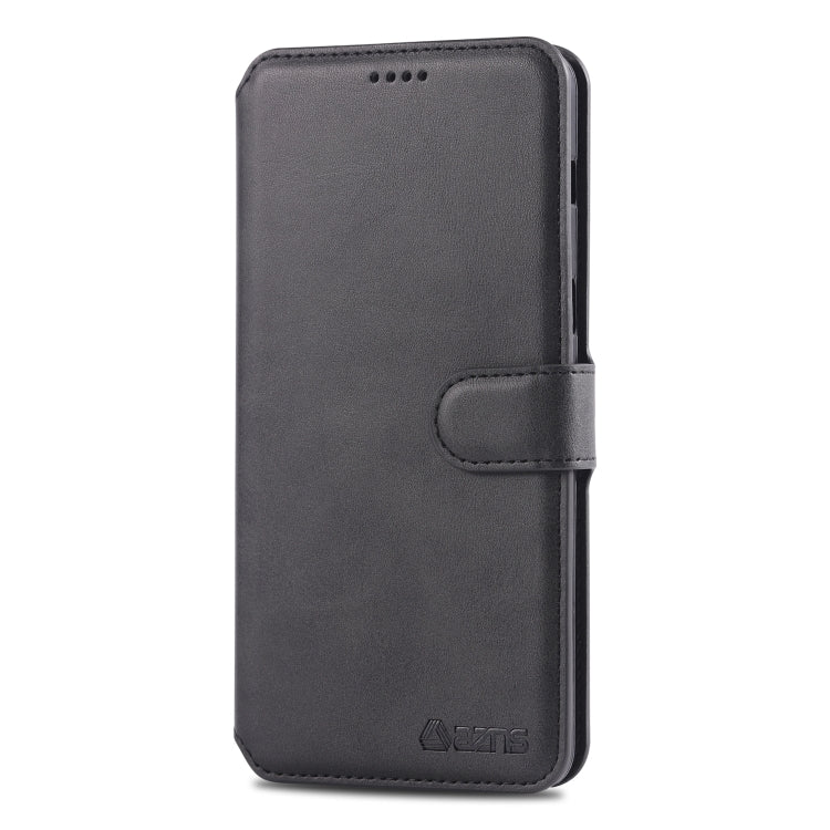 For Galaxy A8 2018 AZNS Calf Texture Magnetic Horizontal Flip PU Leather Case with Holder & Card Slots & Photo Frame(Black) - Galaxy Phone Cases by AZNS | Online Shopping UK | buy2fix