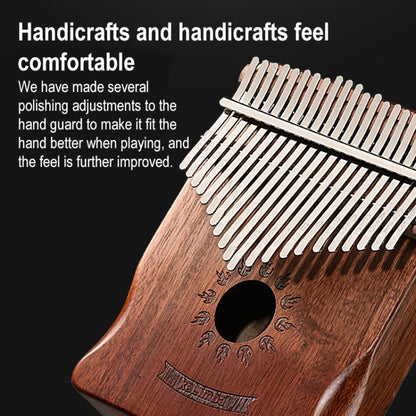 17 Tone Acacia Wood Thumb Piano Kalimba Musical Instruments(Coffee-Cat) - Keyboard Instruments by buy2fix | Online Shopping UK | buy2fix