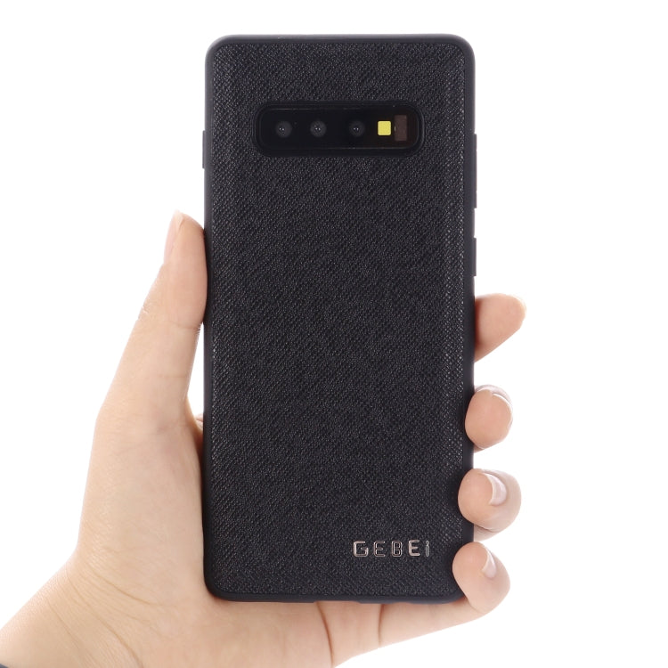 For Galaxy S10 GEBEI Full-coverage Shockproof Leather Protective Case(Brown) - Galaxy Phone Cases by GEBEI | Online Shopping UK | buy2fix