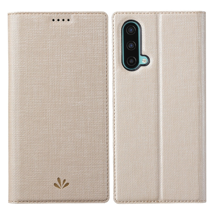 For OnePlus Nord CE 5G ViLi DMX Series Shockproof TPU + PU Leather Magnetic Attraction Horizontal Flip Case with Card Slot & Holder(Gold) - OnePlus Cases by ViLi | Online Shopping UK | buy2fix