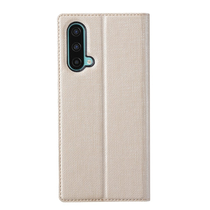 For OnePlus Nord CE 5G ViLi DMX Series Shockproof TPU + PU Leather Magnetic Attraction Horizontal Flip Case with Card Slot & Holder(Gold) - OnePlus Cases by ViLi | Online Shopping UK | buy2fix