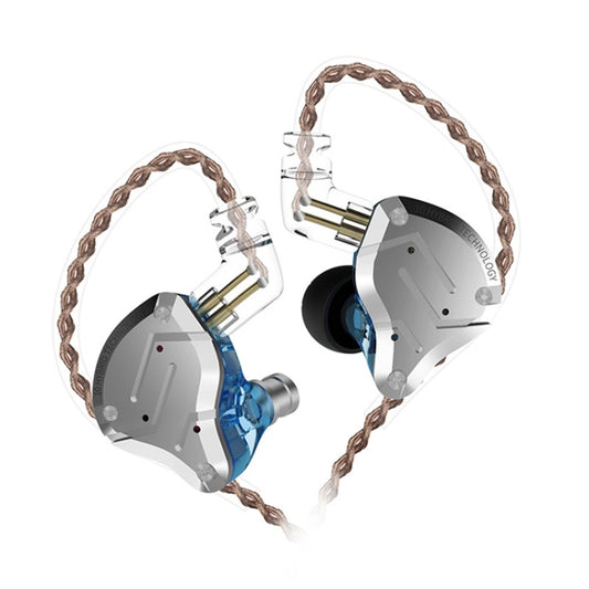 KZ ZS10 Pro 10-unit Ring Iron Gaming In-ear Wired Earphone, Standard Version(Blue) - In Ear Wired Earphone by KZ | Online Shopping UK | buy2fix