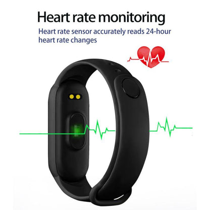 M6 Sports Smart Bracelet, Support Heart Rate Monitoring & Blood Pressure Monitoring & Sleep Monitoring & Sedentary Reminder, Type:Magnetic Charging(Red) - Smart Wear by buy2fix | Online Shopping UK | buy2fix