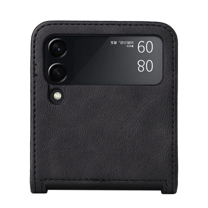 For Samsung Galaxy Z Flip3 5G Retro Crazy Horse Texture Leather Case with Card Slots(Black) - Samsung Accessories by buy2fix | Online Shopping UK | buy2fix