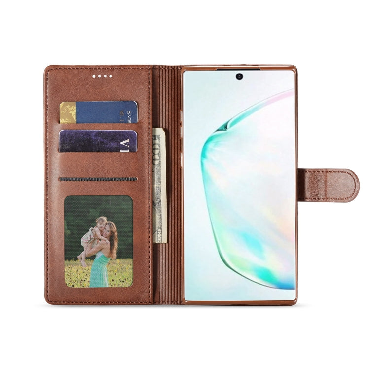 For Galaxy Note 10 Plus LC.IMEEKE Calf Texture Horizontal Flip Leather Case, with Holder & Card Slots & Wallet(Black) - Samsung Accessories by LC.IMEEKE | Online Shopping UK | buy2fix