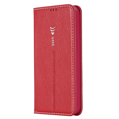 For iPhone 13 GEBEI PU+TPU Horizontal Flip Protective Case with Holder & Card Slots(Rose Red) - iPhone 13 Cases by GEBEI | Online Shopping UK | buy2fix