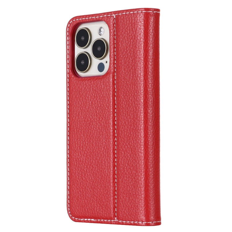 For iPhone 13 Pro GEBEI PU+TPU Horizontal Flip Protective Case with Holder & Card Slots (Rose Red) - iPhone 13 Pro Cases by GEBEI | Online Shopping UK | buy2fix