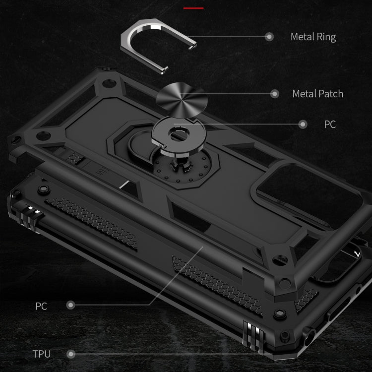 For Xiaomi Redmi 10 Shockproof TPU + PC Phone Case with 360 Degree Rotating Holder(Black) - Xiaomi Cases by buy2fix | Online Shopping UK | buy2fix