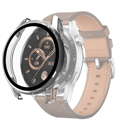 For Huawei Watch GT 3 42mm PC + Tempered Glass Watch Protective Case(Transparent) - Watch Cases by buy2fix | Online Shopping UK | buy2fix