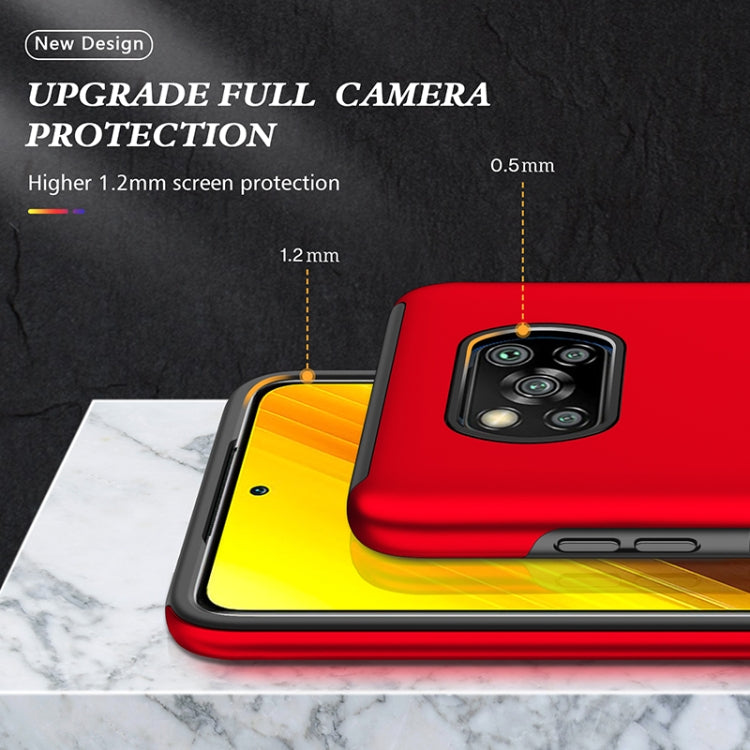 For Xiaomi Poco X3 NFC / X3 PC + TPU Magnetic Phone Case with Invisible Ring Holder(Red) - Xiaomi Cases by buy2fix | Online Shopping UK | buy2fix