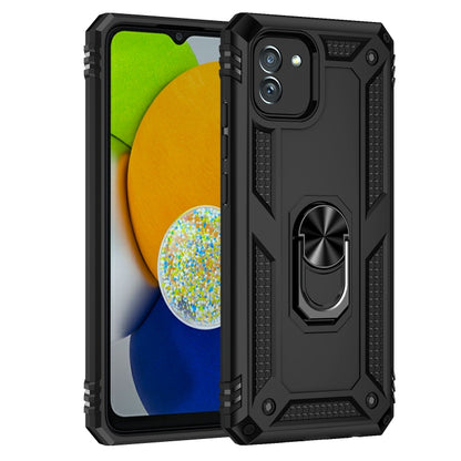 For Samsung Galaxy A03 164mm Version Shockproof TPU + PC Phone Case(Black) - Samsung Accessories by buy2fix | Online Shopping UK | buy2fix