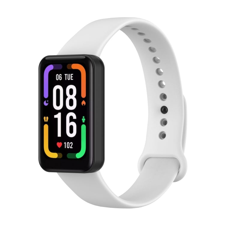 For Xiaomi Redmi Smart Band Pro Silicone Watch Band(White) - Watch Bands by buy2fix | Online Shopping UK | buy2fix