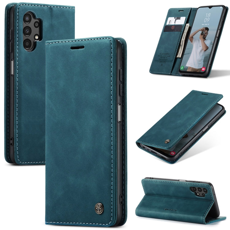 For Samsung Galaxy A13 4G/A13 5G/A04S/A04/M13 5G CaseMe 013 Multifunctional Horizontal Flip Leather Phone Case(Blue) - Samsung Accessories by CaseMe | Online Shopping UK | buy2fix