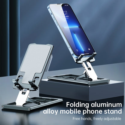 R-JUST HZ16 Slim Phone Desktop Holder(Silver) - Desktop Holder by R-JUST | Online Shopping UK | buy2fix