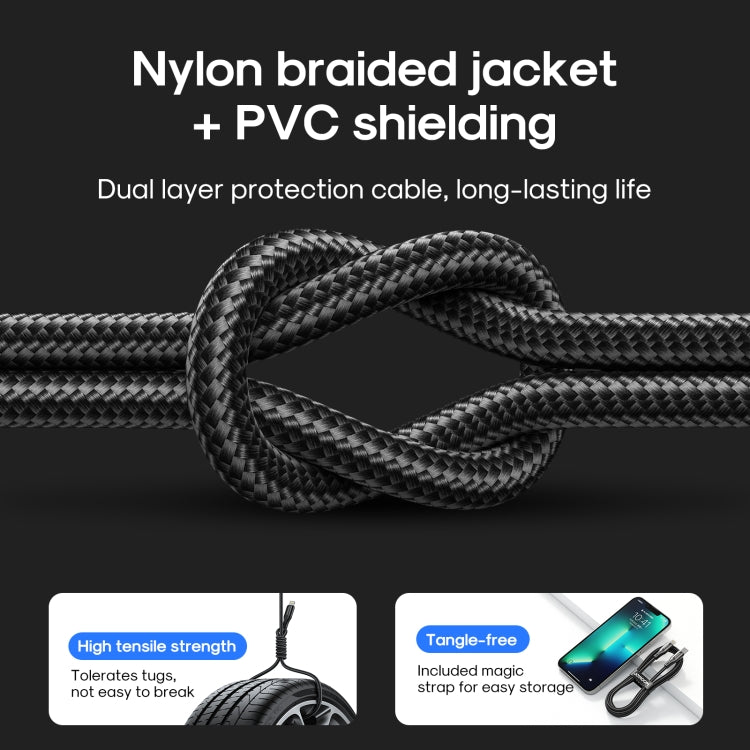 JOYROOM S-2024N1-PD 20W Type-C / USB-C to 8 Pin Fast Charging Cable, Length:2m(Black) - Normal Style Cable by JOYROOM | Online Shopping UK | buy2fix