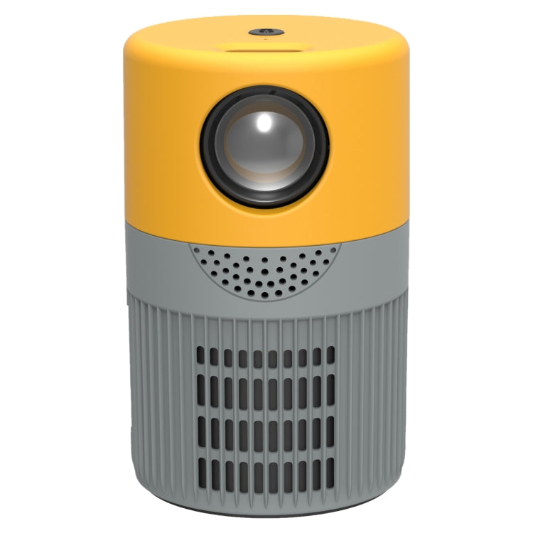 T400 100 inch Screen 3000 Lumens LED Mini Projector, Plug Type:UK Plug(Grey Yellow) - Consumer Electronics by buy2fix | Online Shopping UK | buy2fix