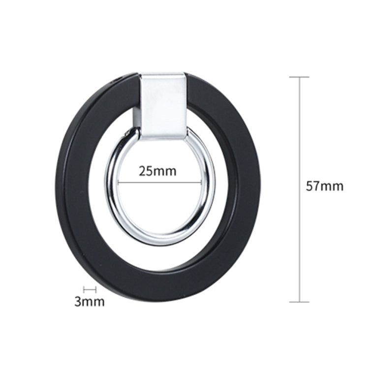 wlons Magnetic 360 Degree Rotatable Mobile Phone Ring Holder(Black) - Ring Holder by wlons | Online Shopping UK | buy2fix