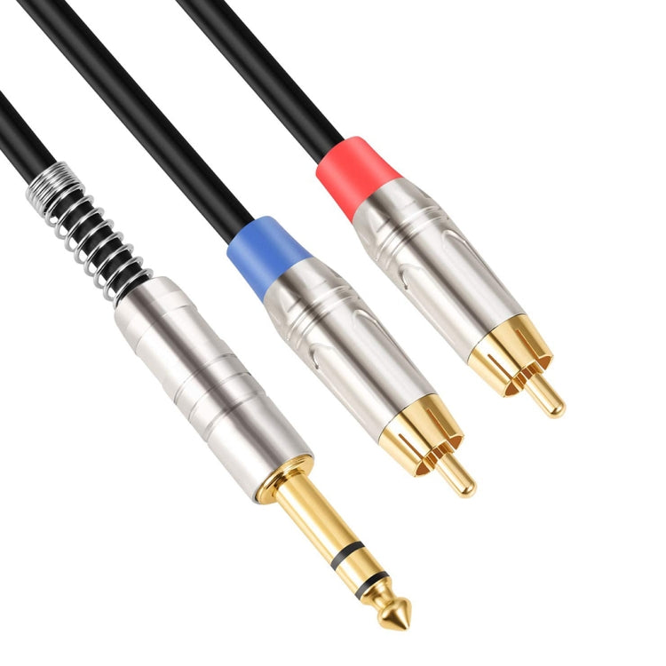 6.35mm Male to Dual RCA Male Audio Cable, Cable Length:3m - Aux Cable by buy2fix | Online Shopping UK | buy2fix