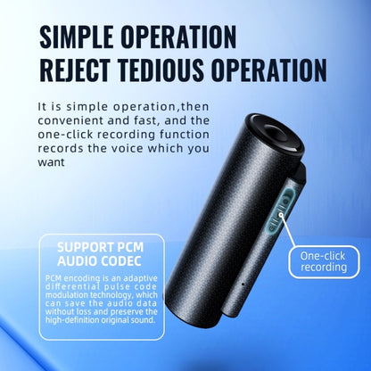 Q76 Smart HD Noise Reduction Voice Control Strong Magnetic Recording Pen, Capacity:4GB(Black) - Security by buy2fix | Online Shopping UK | buy2fix