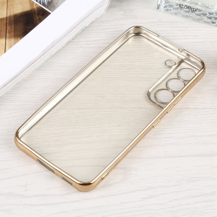 For Samsung Galaxy S22 5G SULADA Elastic Silicone Edge + TPU Phone Case(Gold) - Galaxy S22 5G Cases by SULADA | Online Shopping UK | buy2fix