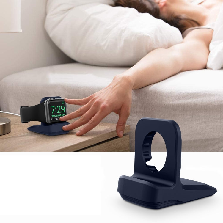 Silicone Charging Holder for Apple Watch(Midnight Blue) - Charger / Holder by buy2fix | Online Shopping UK | buy2fix