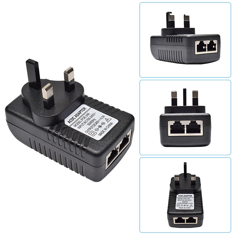 24V 1A Router AP Wireless POE / LAD Power Adapter(UK Plug) - Network Hardware by buy2fix | Online Shopping UK | buy2fix