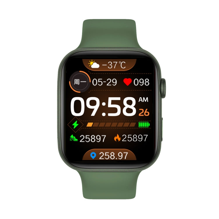 i7 pro+ 1.75 inch TFT Screen Smart Watch, Support Blood Pressure Monitoring/Sleep Monitoring(Green) - Smart Wear by buy2fix | Online Shopping UK | buy2fix