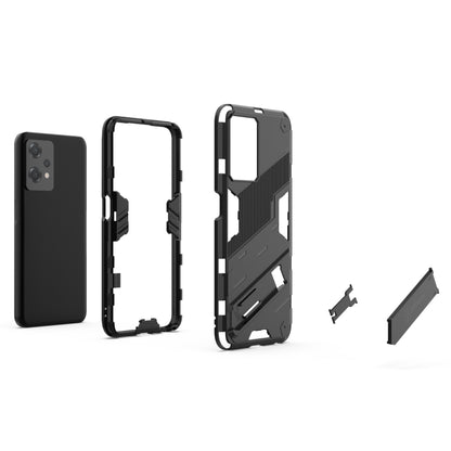 For OnePlus Nord CE 2 Lite 5G/Realme 9 Pro Punk Armor 2 in 1 Shockproof Phone Case with Invisible Holder(Green) - OnePlus Cases by buy2fix | Online Shopping UK | buy2fix