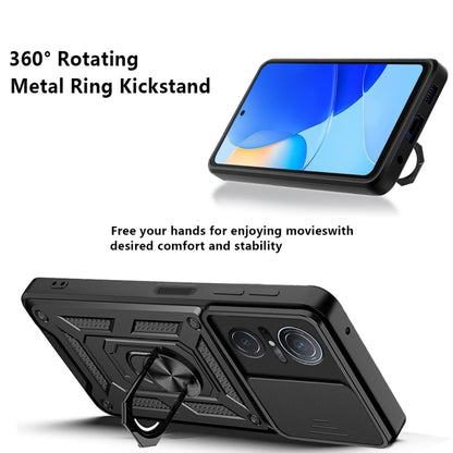 For Huawei nova 9 SE Sliding Camera Cover TPU + PC Phone Case(Black) - Mobile Accessories by buy2fix | Online Shopping UK | buy2fix