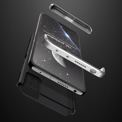 For Xiaomi Redmi Note 11 Pro 4G / 5G Global GKK Three Stage Splicing Full Coverage PC Case(Black Silver) - Redmi Note 11 Pro Case by GKK | Online Shopping UK | buy2fix