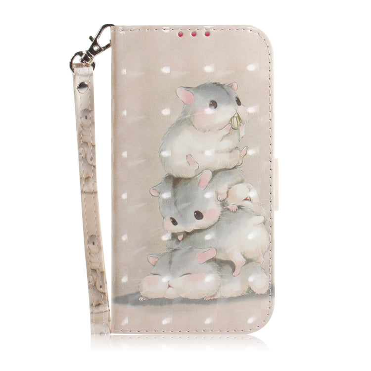 For Xiaomi 12 / 12X 3D Colored Horizontal Flip Leather Phone Case(Squirrels) - 12 Cases by buy2fix | Online Shopping UK | buy2fix