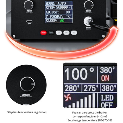 TBK D201 Constant Temperature Soldering Iron Welder Station With Smoke Filter(AU Plug) - Soldering Iron Set by TBK | Online Shopping UK | buy2fix