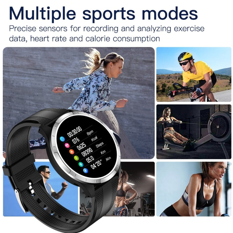 X3 1.3 inch TFT Color Screen Chest Belt Smart Watch, Support ECG/Heart Rate Monitoring, Style:Black Silicone Watch Band(Black) - Smart Wear by buy2fix | Online Shopping UK | buy2fix