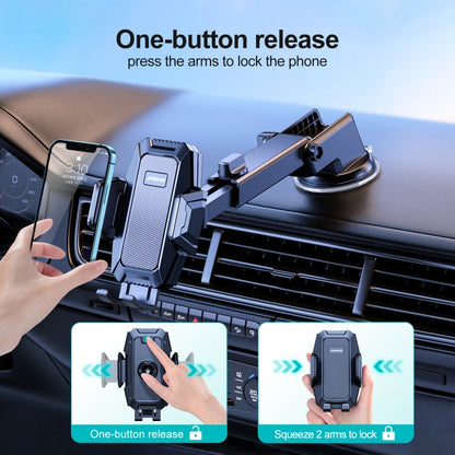 JOYROOM JR-ZS285 Mechanical Car Dashboard Phone Holder(Black) - In Car by JOYROOM | Online Shopping UK | buy2fix