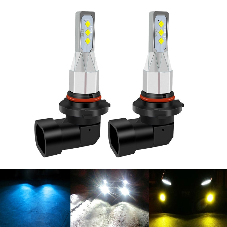 1 Pair 9005 DC 12V-24V 12W 1800LM Car LED Fog Light(Ice Blue Light) - In Car by buy2fix | Online Shopping UK | buy2fix