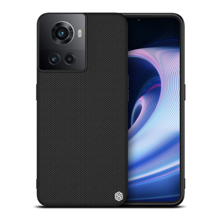 For OnePlus Ace 5G/10R 5G NILLKIN 3D Textured Nylon Fiber TPU Phone Case(Black) - OnePlus Cases by NILLKIN | Online Shopping UK | buy2fix