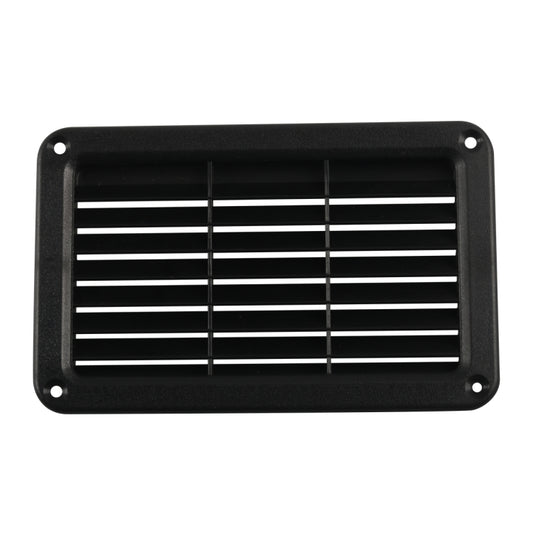 A6788 193x122mm Black Rectangle Louvered Ventilation Plastic Venting Panel Cover - In Car by buy2fix | Online Shopping UK | buy2fix