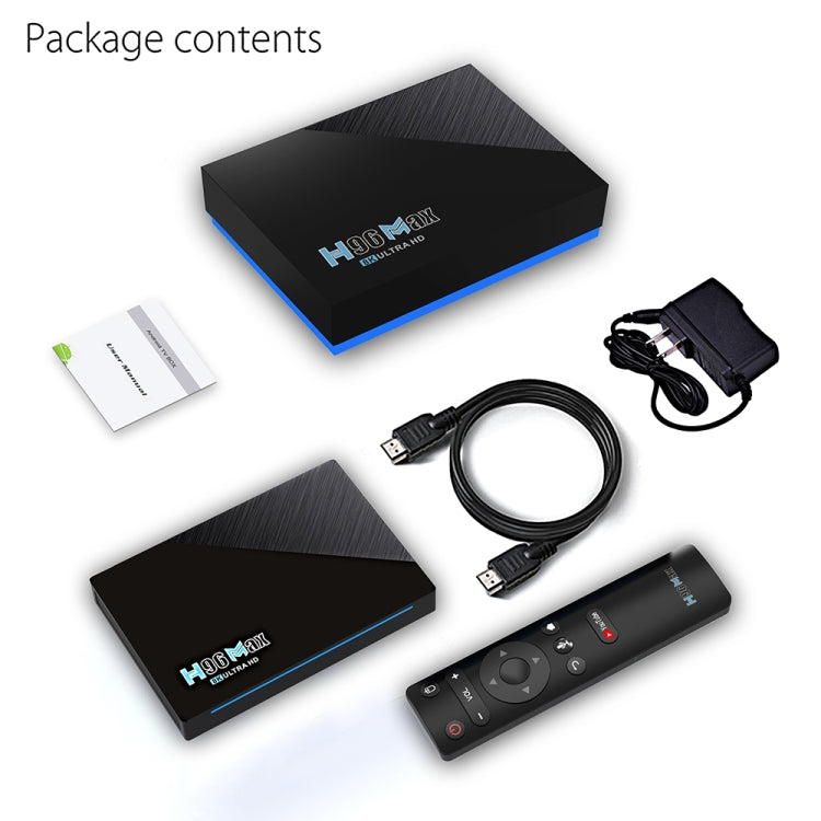 H96 Max 8GB+128GB 8K Smart TV BOX Android 11.0 Media Player with Remote Control, Plug Type:US Plug - Consumer Electronics by buy2fix | Online Shopping UK | buy2fix