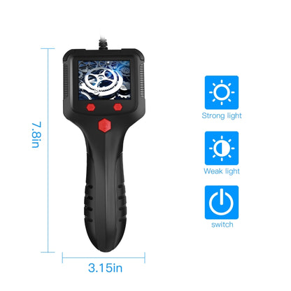 8mm 2.4 inch HD Side Camera Handheld Industrial Endoscope With LCD Screen, Length:10m - Consumer Electronics by buy2fix | Online Shopping UK | buy2fix