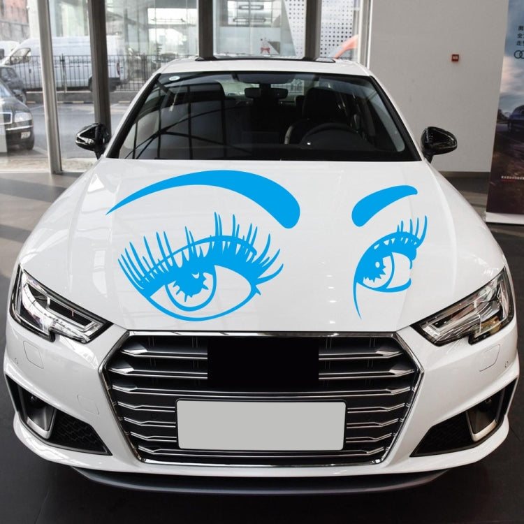 D-821 Beauty Eyes Pattern Car Modified Decorative Sticker(Blue) - In Car by buy2fix | Online Shopping UK | buy2fix