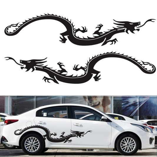 2 PCS/Set D-965 Dragon Pattern Car Modified Decorative Sticker(Black) - In Car by buy2fix | Online Shopping UK | buy2fix