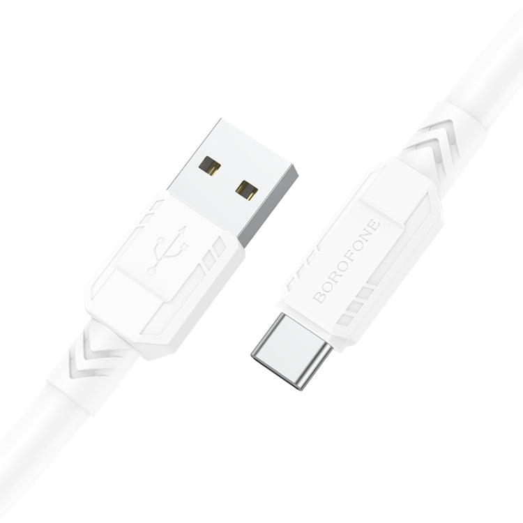 Borofone BX81 USB to Type-C Goodway Charging Data Cable, Length:1m(White) -  by Borofone | Online Shopping UK | buy2fix