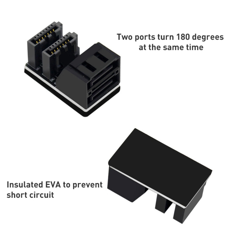 5 PCS Motherboard SATA 7Pin Dual Interface, Model:PH572 90 Degree - Others by buy2fix | Online Shopping UK | buy2fix