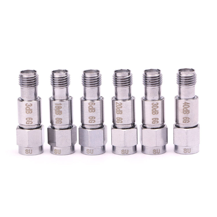 40dBi SMA Attenuator DC-6GHz SMA Coaxial Fixed Connectors - Connectors by buy2fix | Online Shopping UK | buy2fix