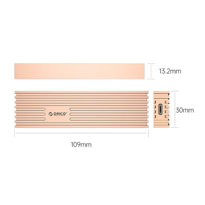 ORICO M232C3-G2-RG 10Gbps M.2 NVMe SSD Enclosure(Gold) - HDD Enclosure by ORICO | Online Shopping UK | buy2fix